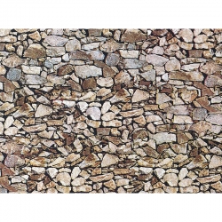H0 - papírová dekorační deska s plastickým motivem -přírodní kámen-Monzonit-
