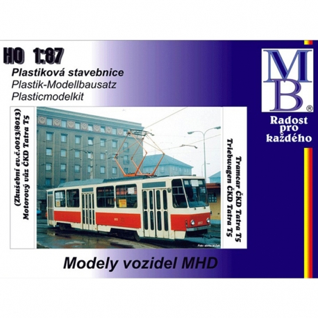 H0 - tramvaj ČKD Tatra T5 -stavebnice-