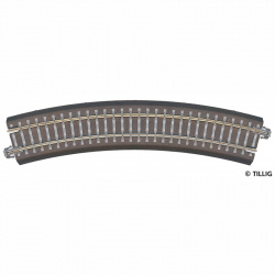 TT - kolej oblouková s podložím R11 r310 mm 30°