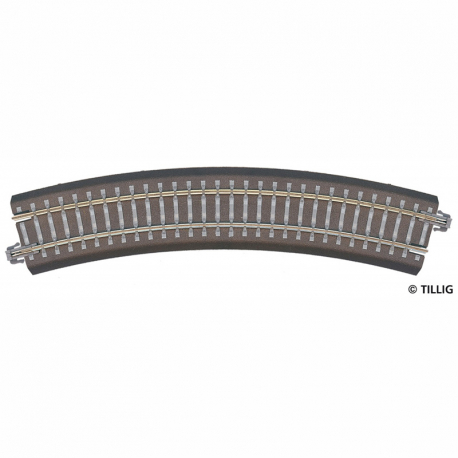 TT - kolej oblouková s podložím R11 r310 mm 30°