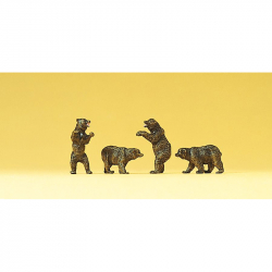 N - hnědí medvědi 4 figurky