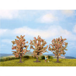 H0/TT - ovocné stromy - růžově kvetoucí