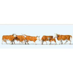 H0 - krávy 6 figurek