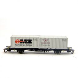 TT - kontejnerový vůz se dvěma kontejnery