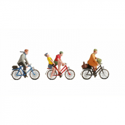N - cyklisté 4 figurky + 3 kola