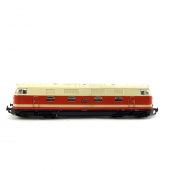 H0 - motorová lokomotiva V 180 128 DR červená s 1 pruhem