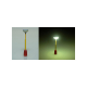TT - parková lampa - červeno žlutá - bílé světlo