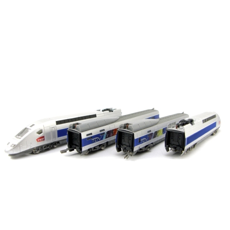H0 - 4dílný set elektrického vlaku TGV POS SNCF