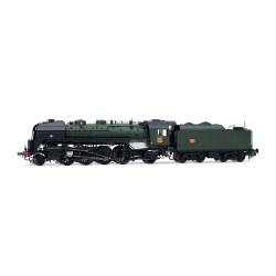 H0 - parní lokomotiva 141R s uhelným tendrem SNCF ep.III