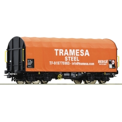 H0 - zavřený vůz s posuvnou plachtou Shimmns Tramesa Steel ep.VI