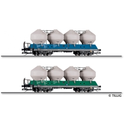 TT - set dvou vozů na sypké hmoty Uacs 451.1 Raj-Wagon Trenčin spol. s.r.o. ep.VI