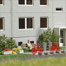 H0 - sada betonových dekorací