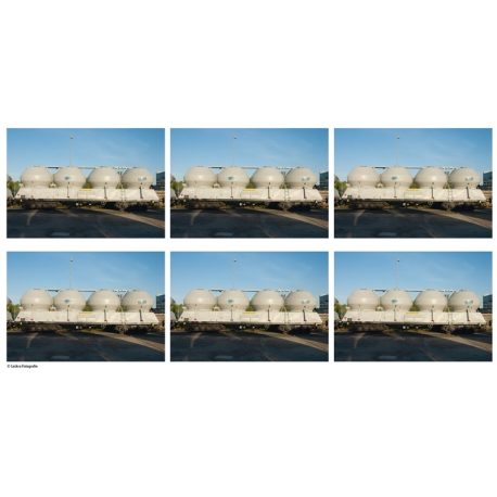 N - set 6ti nákladních vozů na sypké hmoty Uacs 408S -Cement- PKP ep.VI