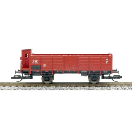 TT - otevřený nákladní vůz s brzdařskou budkou ČSD ep.II