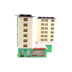 H0/TT - sestavený model dvou domů