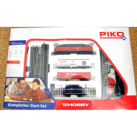 H0 - startovací set nákladního vozu s motorovou lokomotivou DB