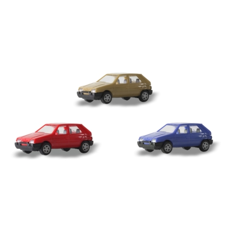 H0 - set tří Škoda Favorit - stavebnice